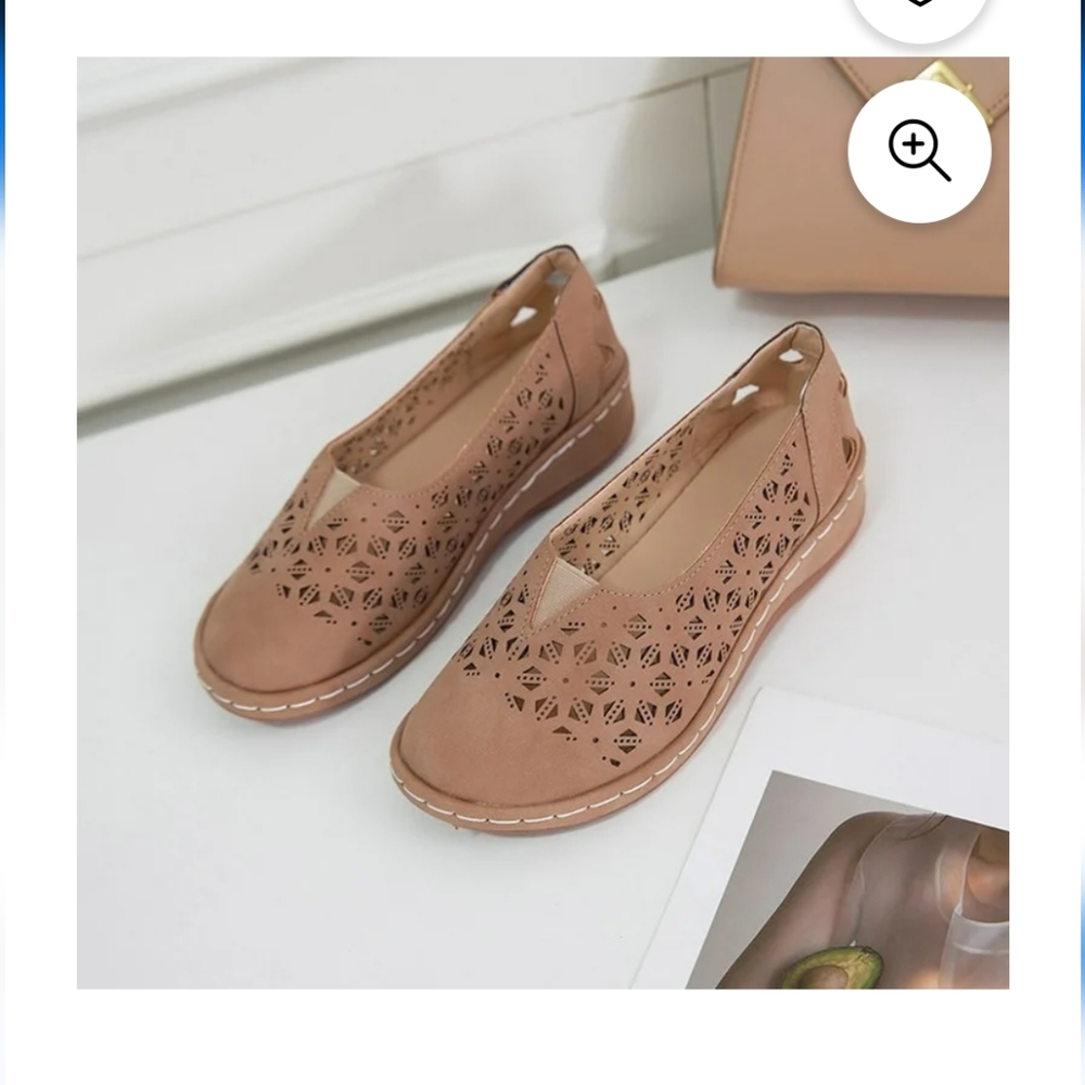 Like LoyisViDion Womens Sandals Fashion Women Flat Shoes Hollow Wedge Heel